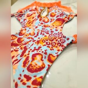 Vibrant Animal Print Swimsuit One Piece